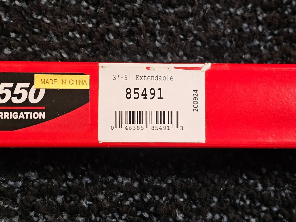 Kenyon 85491 Adjustable Operating Wrench 3'-5' Extendable Welded T-Handle Red