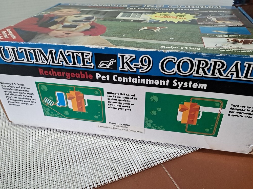 Ultimate K-9 Corral Rechargeable Pet Containment System Model #9200