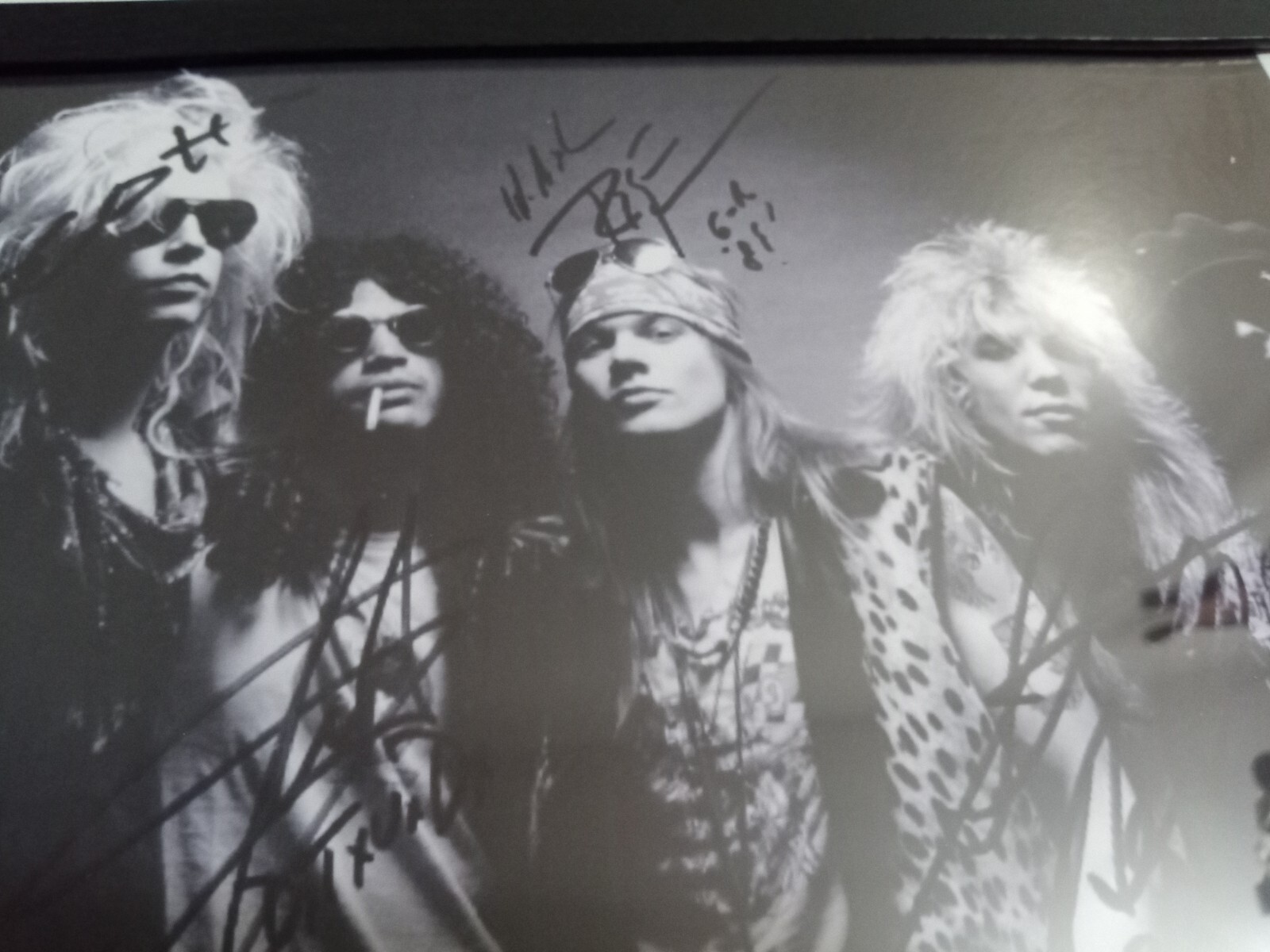 Framed Guns N' Roses band SIGNED reprint 8x10 Photo Autographed Free Shipping