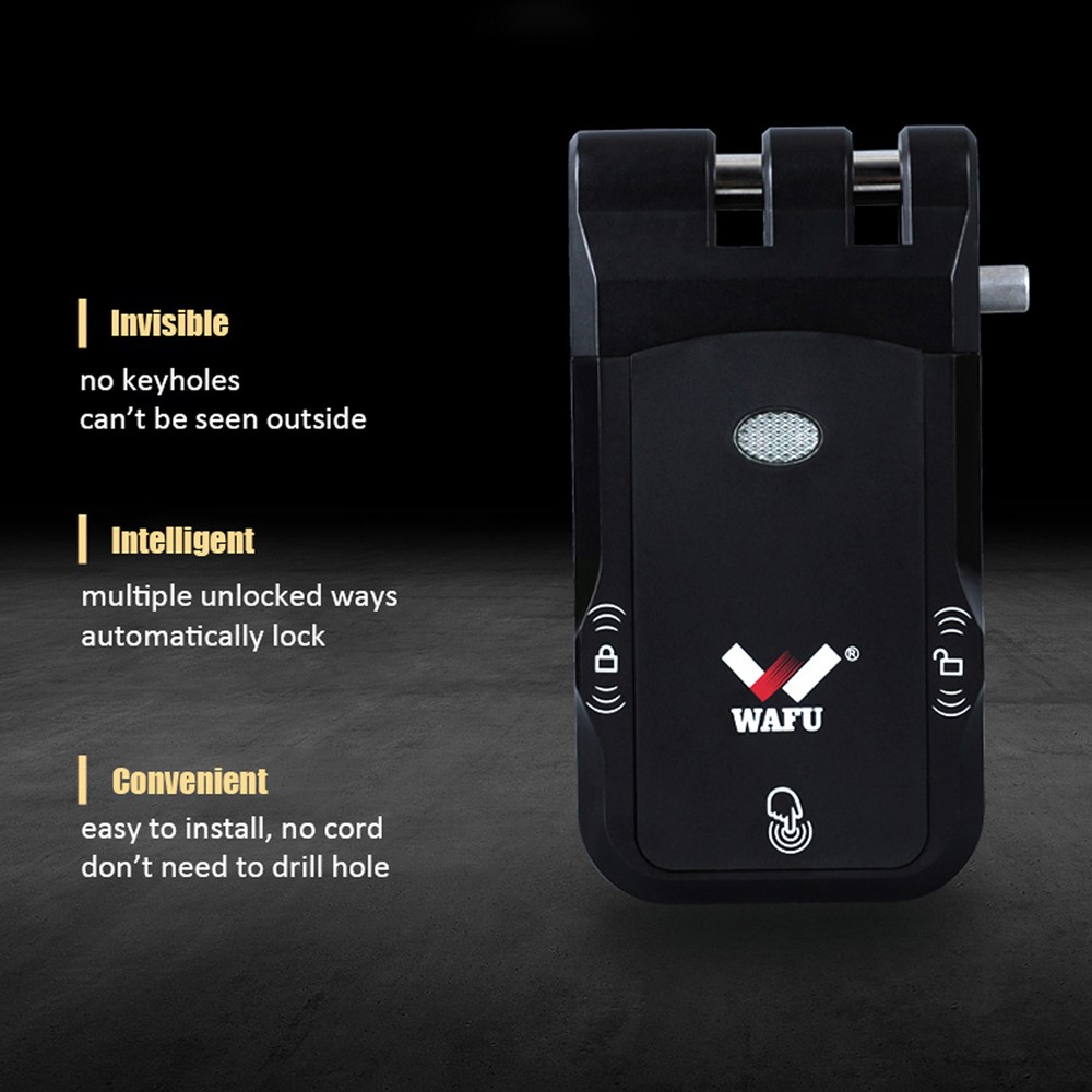 WAFU Lock Electronic Keyless Door Lock Invisible Keyless C4I7