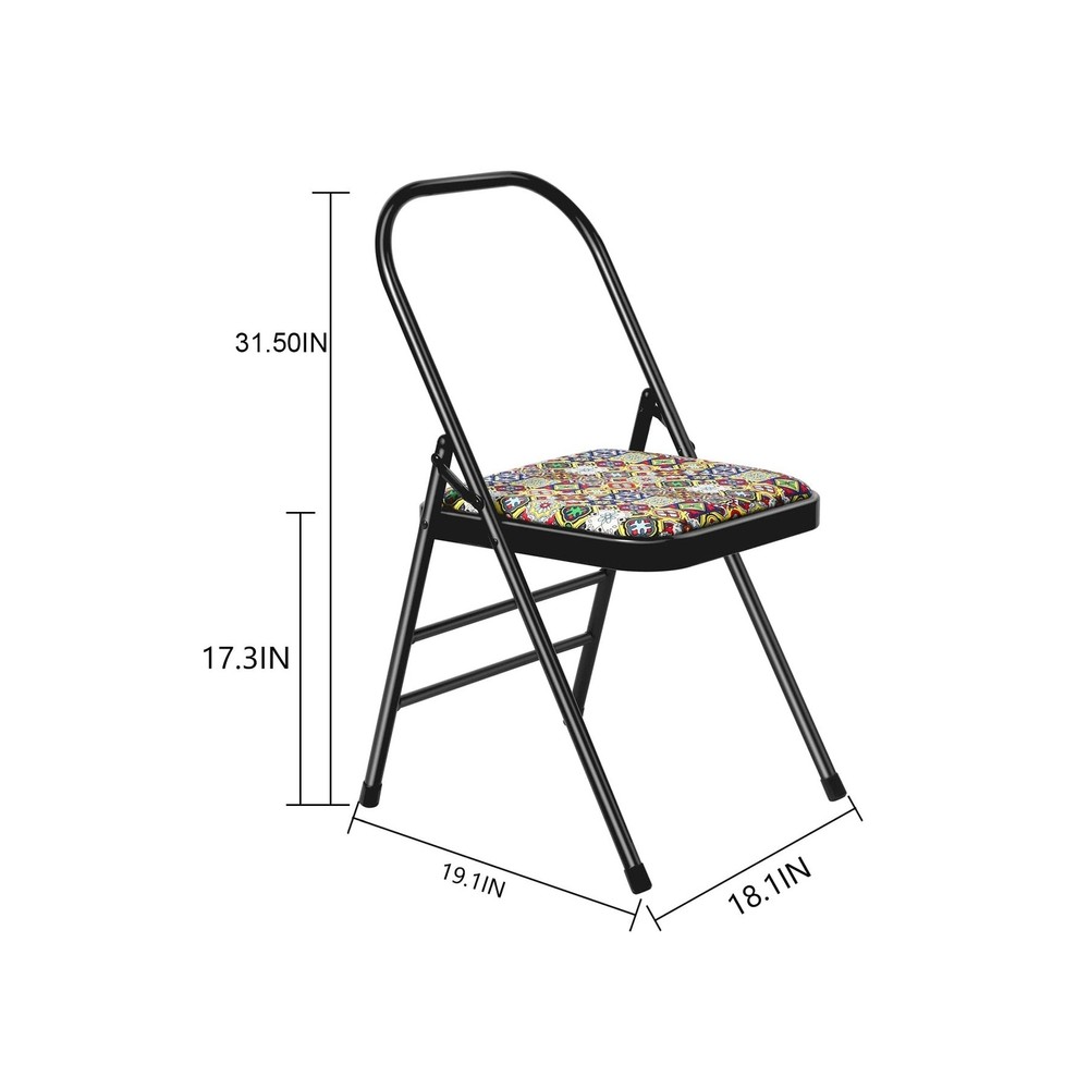 Aozora Backless Yoga Chair Prop - Flexibility and Strength Training Tool Basic