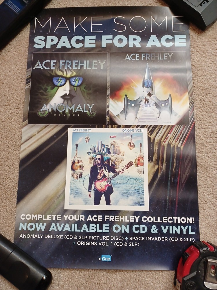 ACE FREHLEY Autographed Anomaly Poster