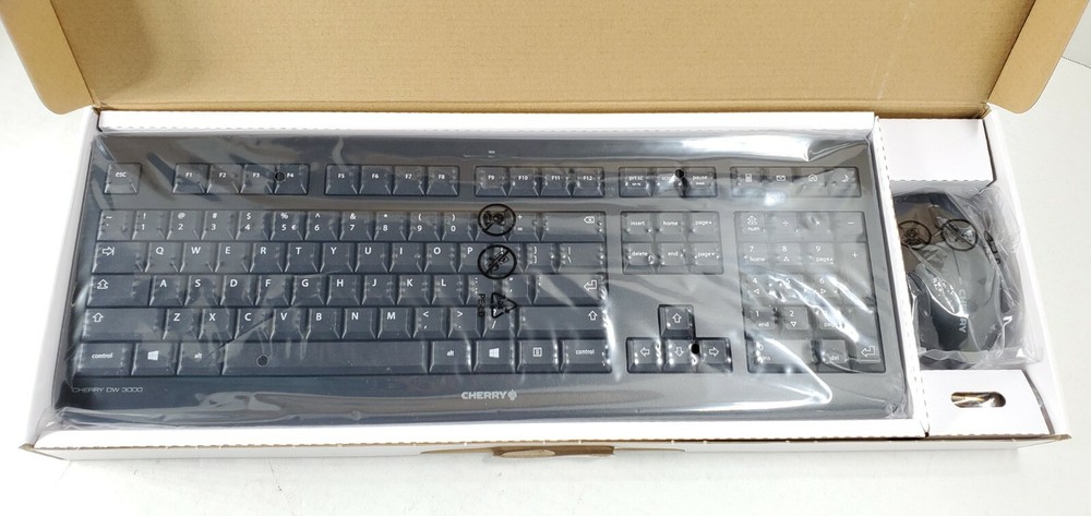 Cherry DW 3000 WIRELESS KEYBOARD/MOUSE BUNDLE JD-0710EU-2/00 New