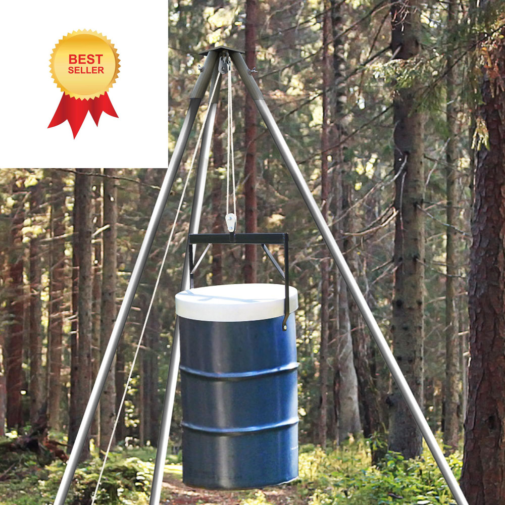Boss Buck Tripod Header with Pulley, Deer Feeder System One Size, Green