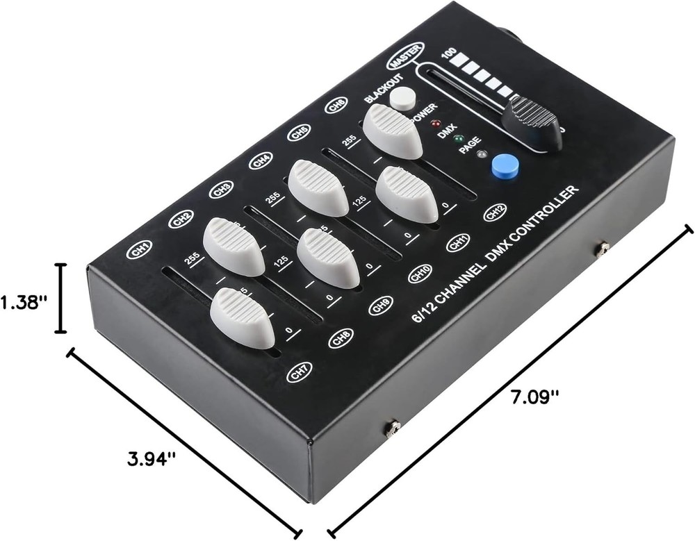 12 Channel DMX dimming Controller, mini dj Lighting Controller,DMX512 Si