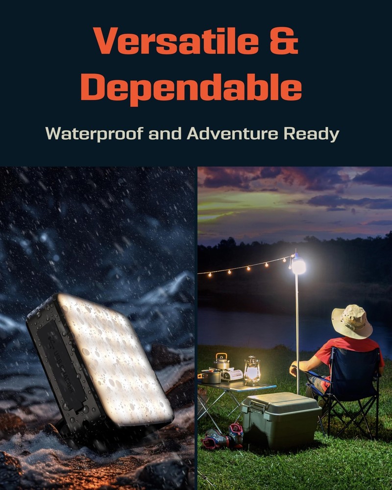 P4X Camping Lantern - Hanging Lantern w/ Bright & Warm Adjustable Lighting - ...