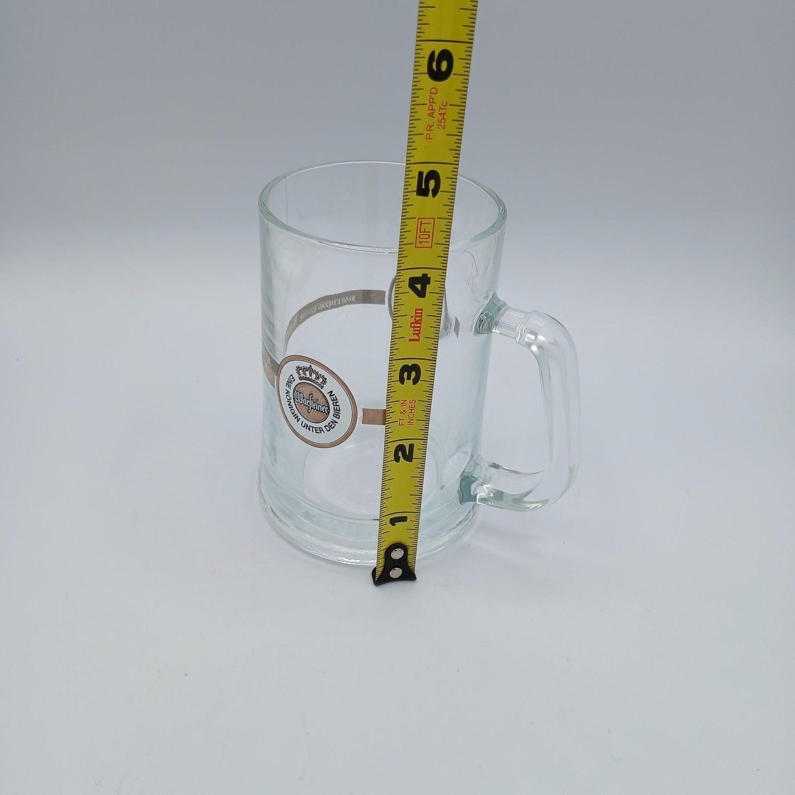 Warsteiner Glass Beer Mug Stein .2L Eine Konigin Unter Den Bieren Das Einzig