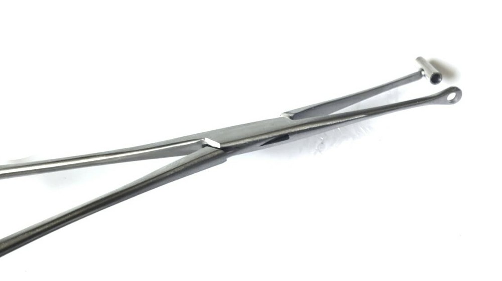 Open Bucket End Tragus Type Forceps 6" Body Piercing Tool