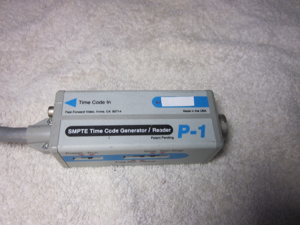 SMPTE TIME CODE GENERATOR/ READER P-1