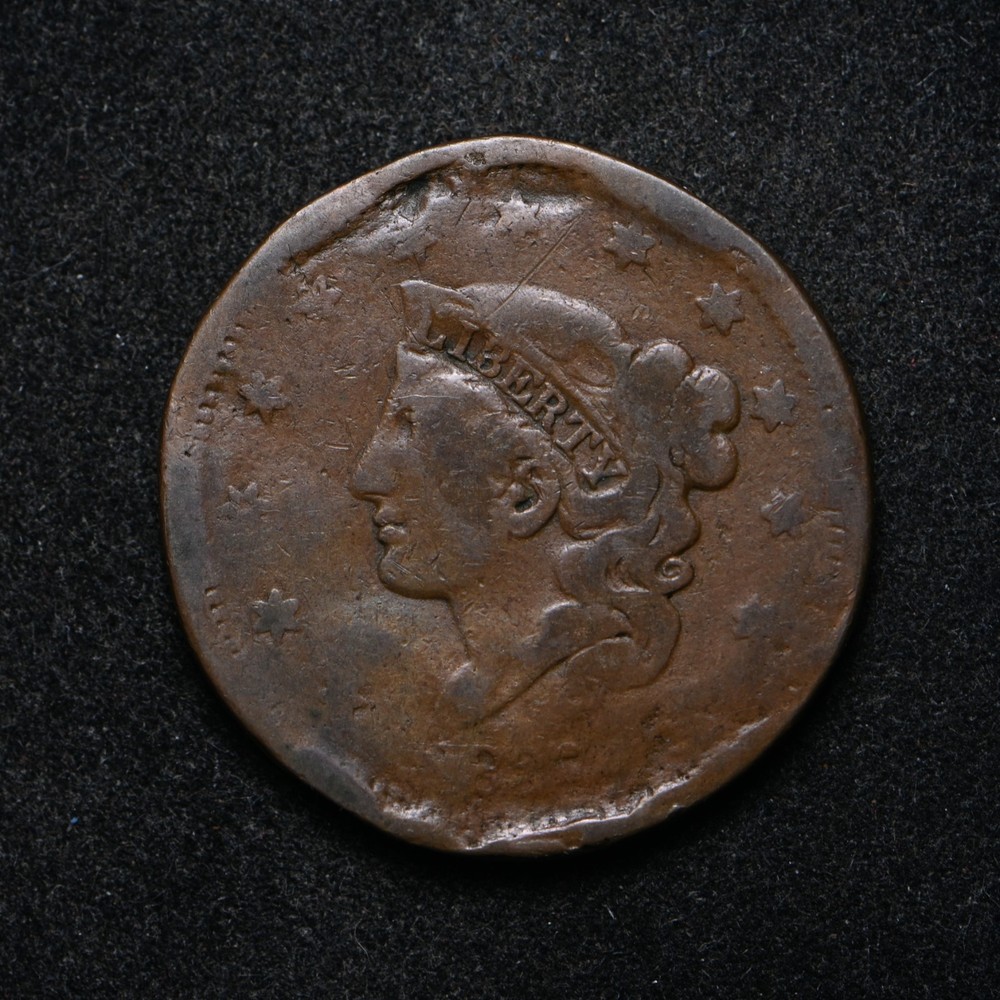 1837 Large Cent Damaged (bb18945)