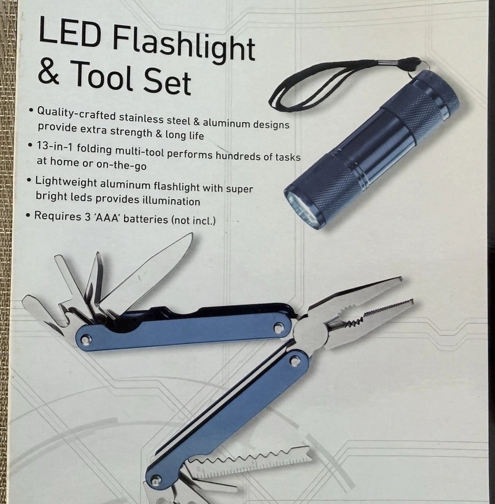 Innovative 13-1 Tool And One Piece Flash Light