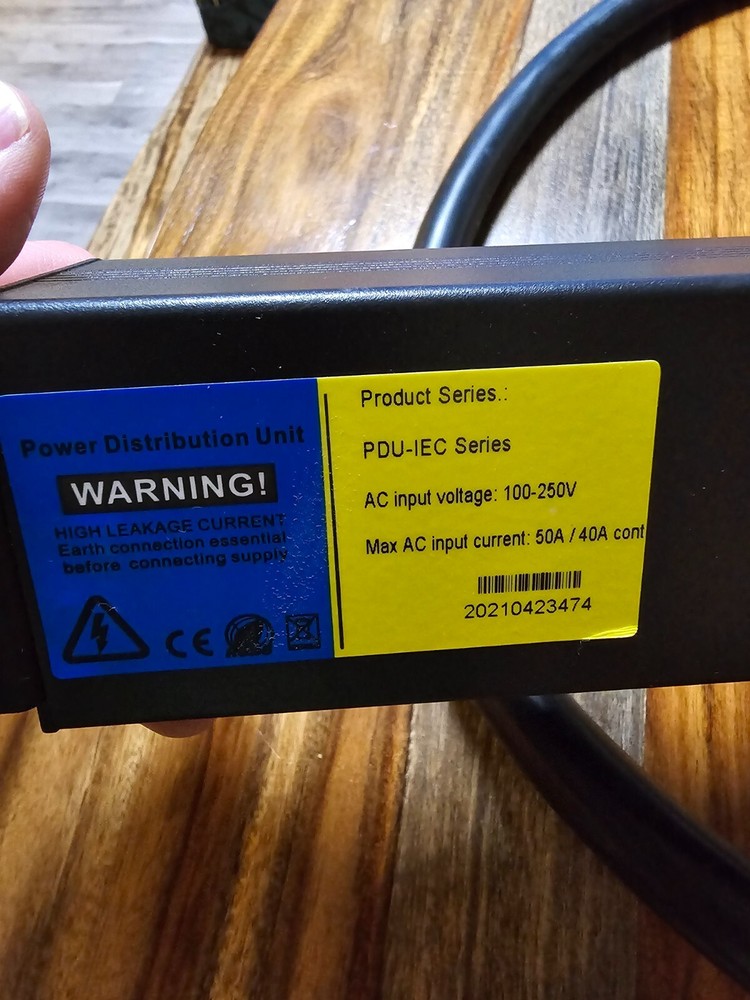crypto mining pdu power strip 50 amp metered