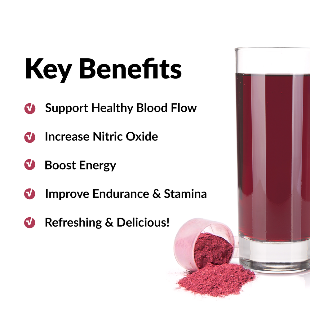 Force Factor Total Beets Circulation Superfood Beet Root Powder Nitric Oxide