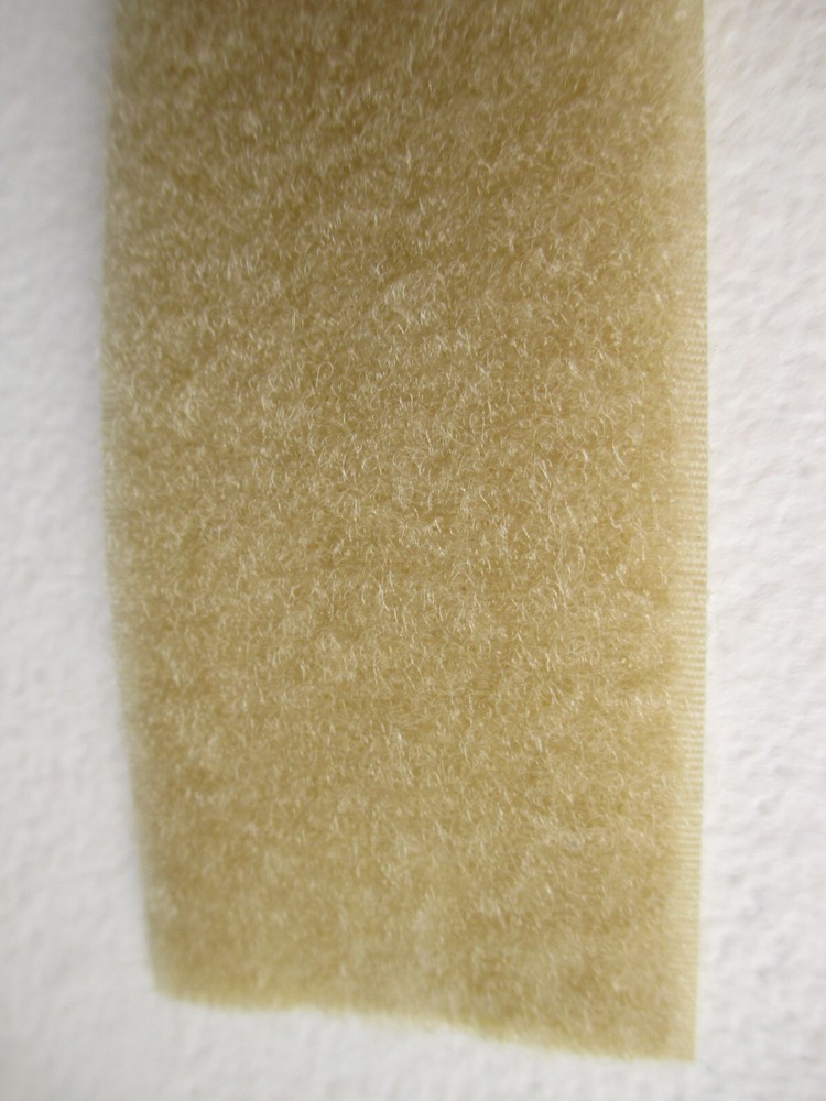 2" Wide Beige ** LOOP SIDE ONLY ** Soft Side SEW ON Material - Sold By The YARD