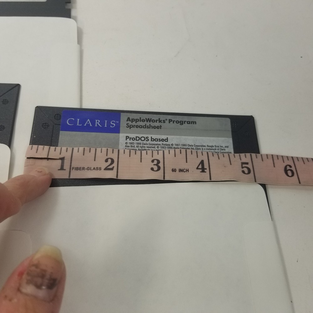 Claris Appleworks Software Startup, Sample Files, Spreadsheet 5.25 Disks