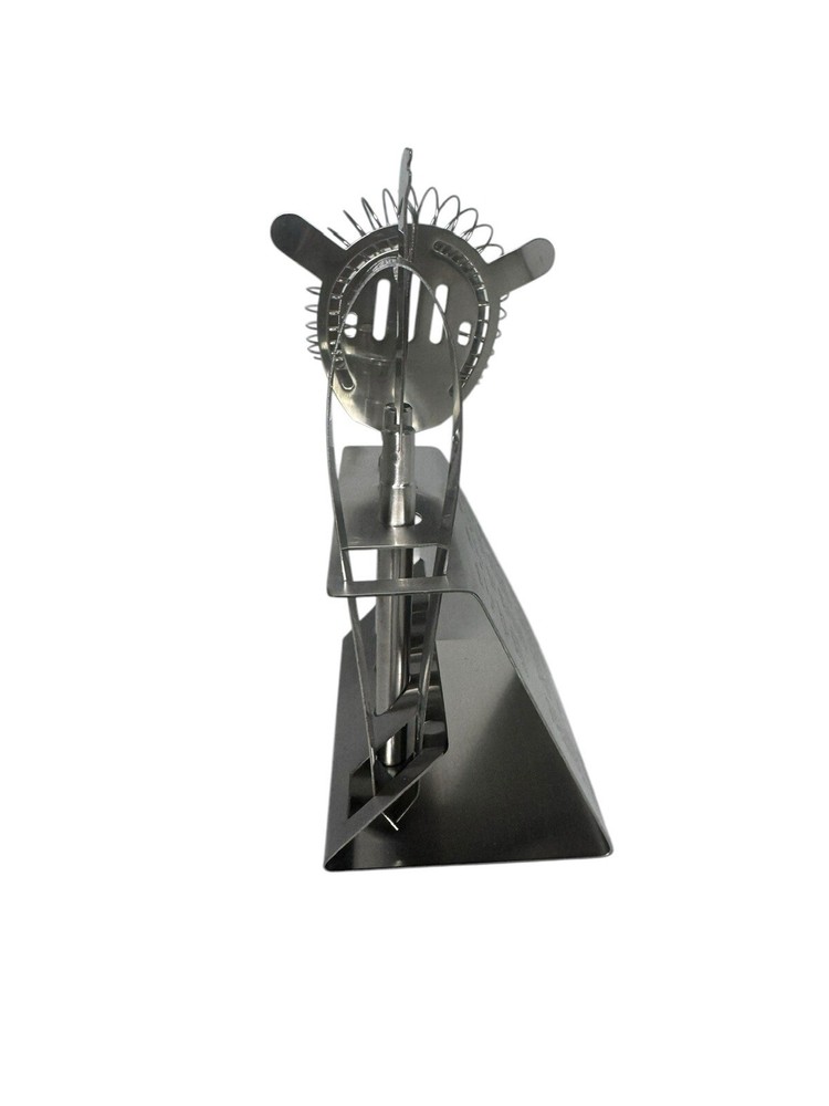 5 Piece Cocktail Tool Set Brushed Stainless Steel Includes Stand