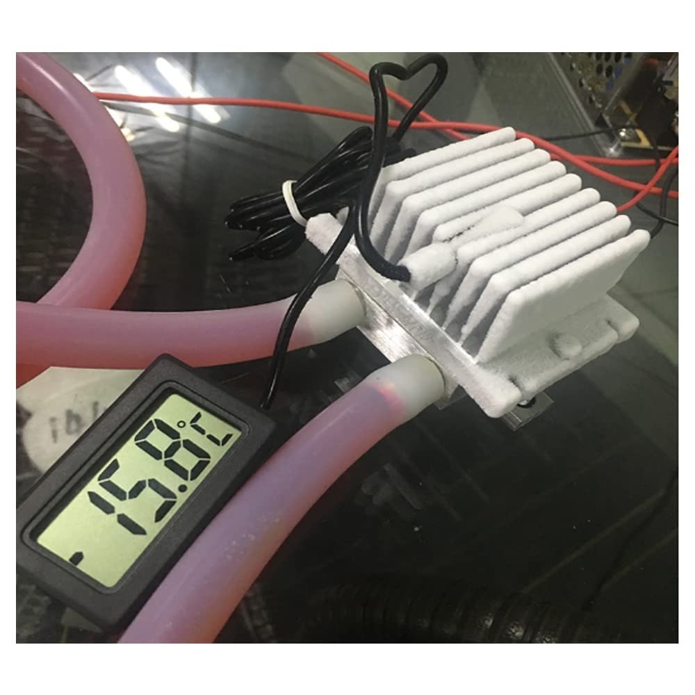 Compact 12V Cooling Fan System - Efficient Air & Water Heat Sink Solution
