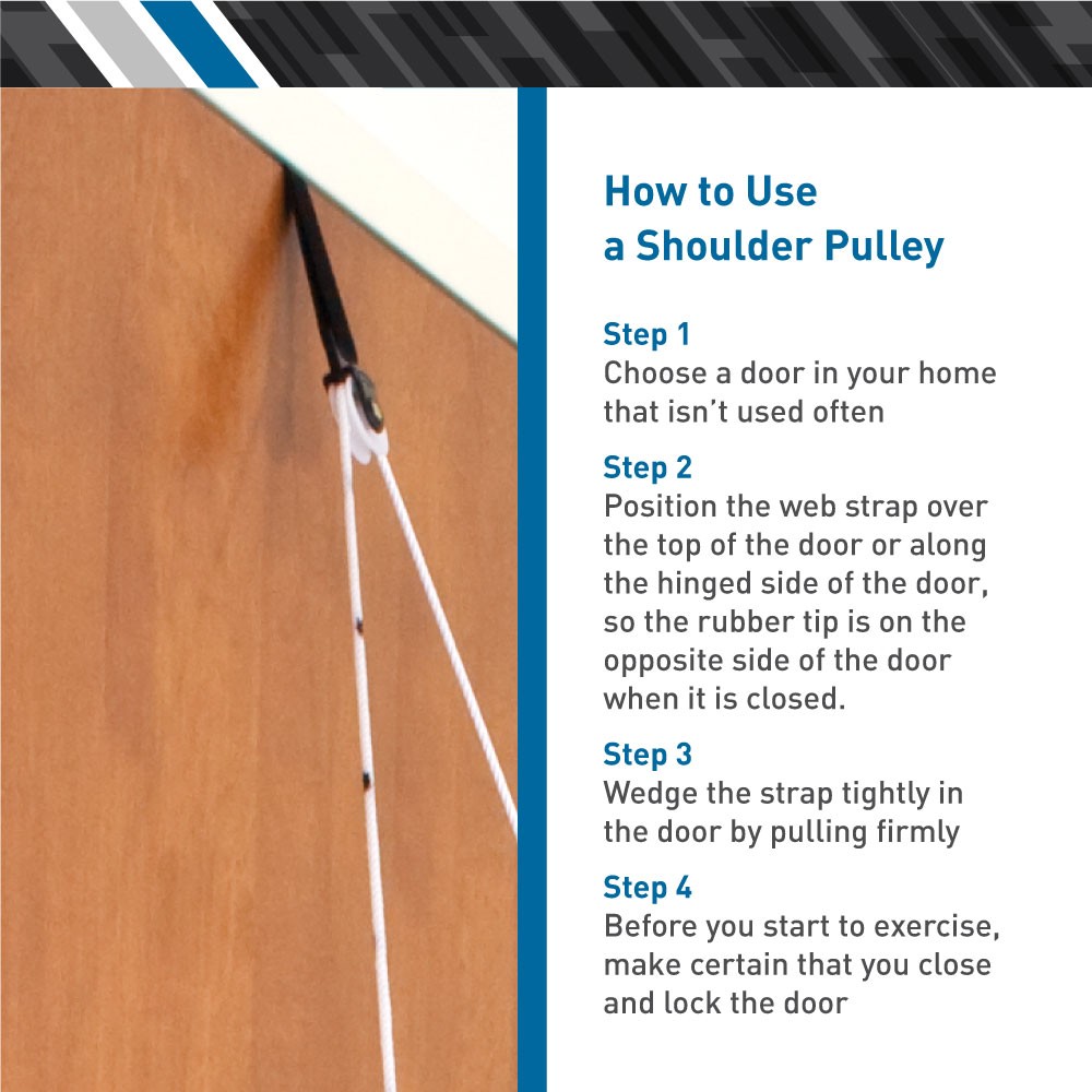 BodyMed Premium Shoulder Pulley – at-Home Rehab System – Over-The-Door