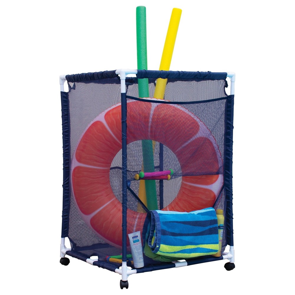 Pool Storage Mesh Rolling Organizer Medium Blue PBFT-1513