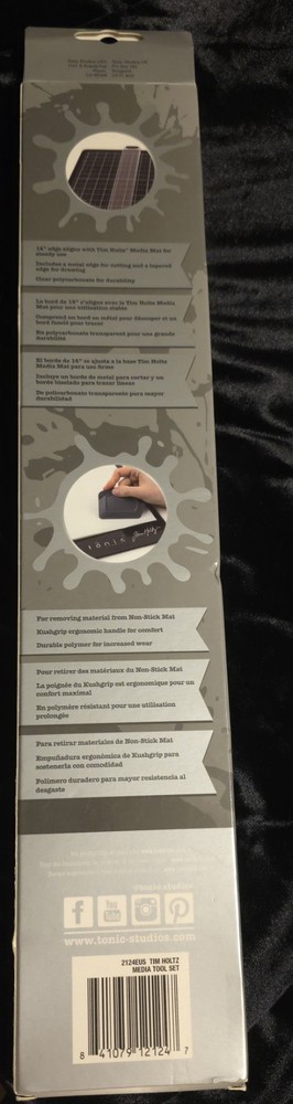 Tonic Studios - Tim Holtz - Media Tool Set: Includes Media Edge & Scraper - New