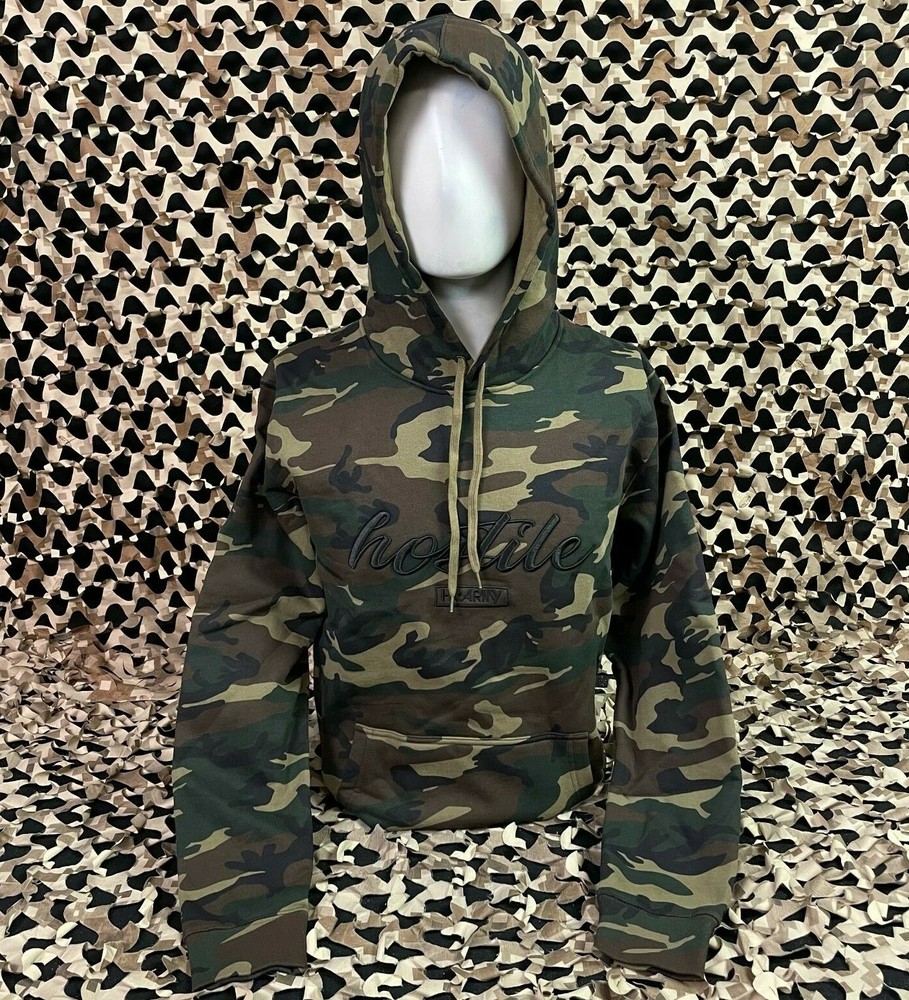 NEW HK Army Gild Pull Over Hooded Sweatshirt - Camo - Medium