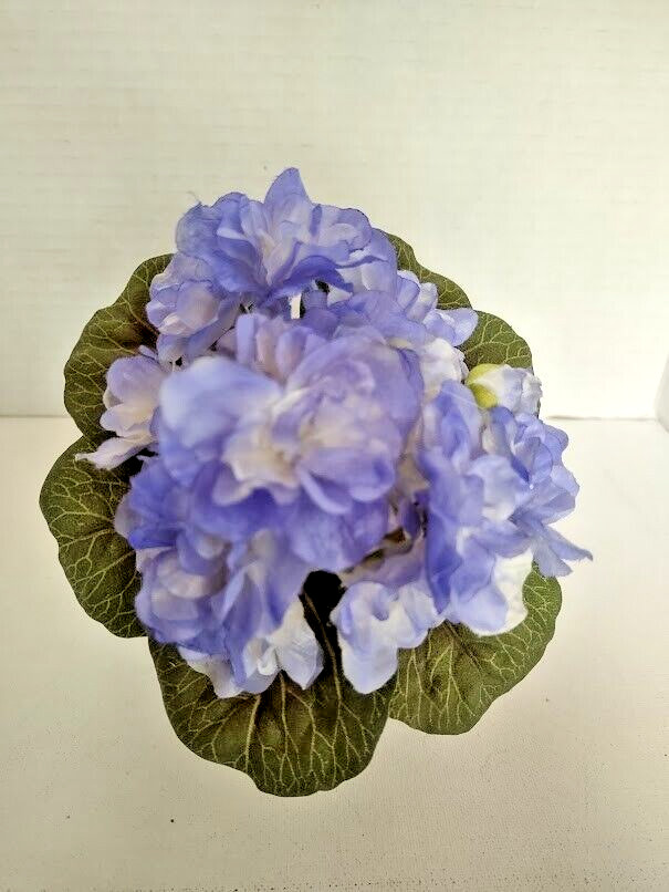 ARTIFICIAL 6" Miniature African Violet - BLUE