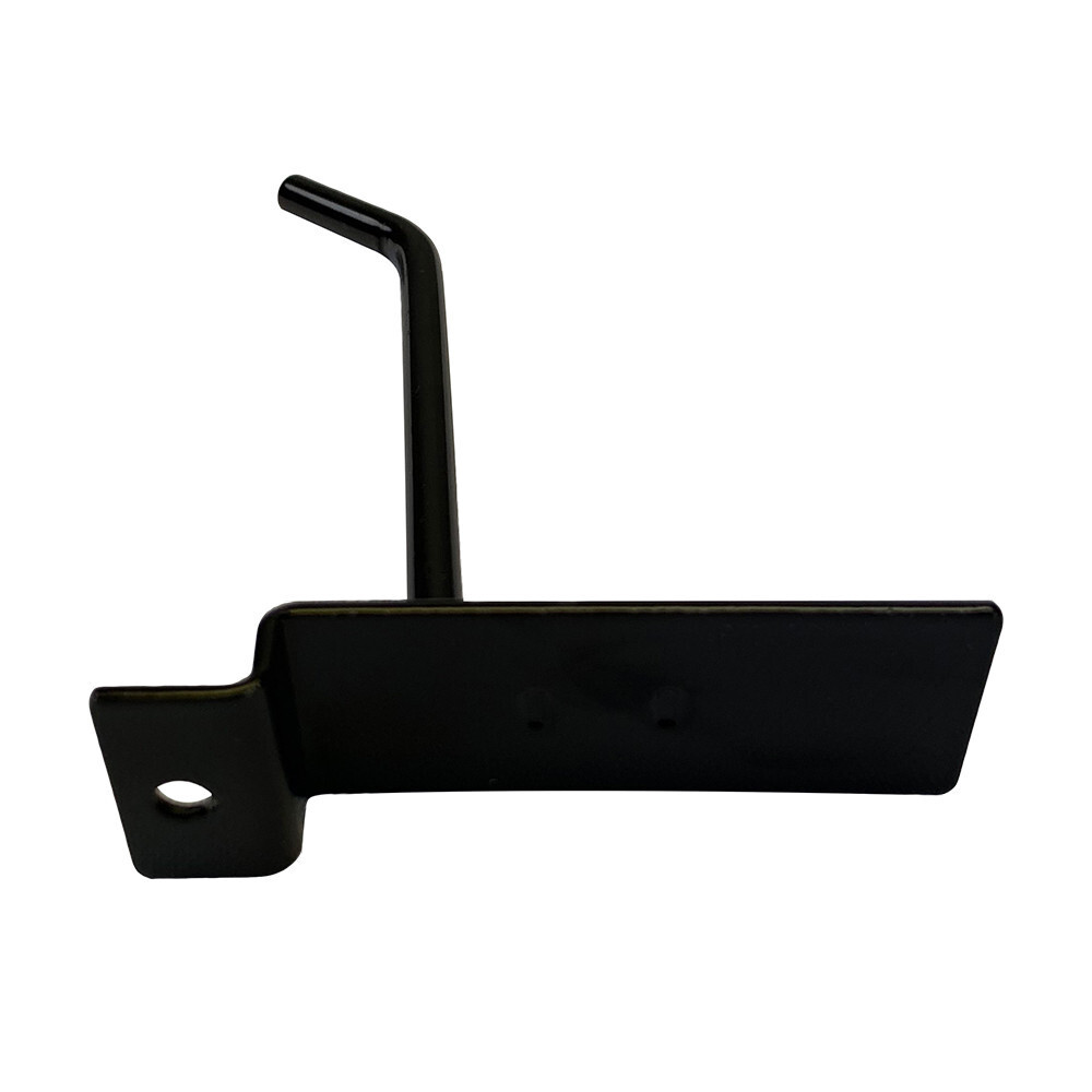 4" Slatwall Hook Panel Display Hooks, 1/4" Thickness Metal, Black - PACK 12