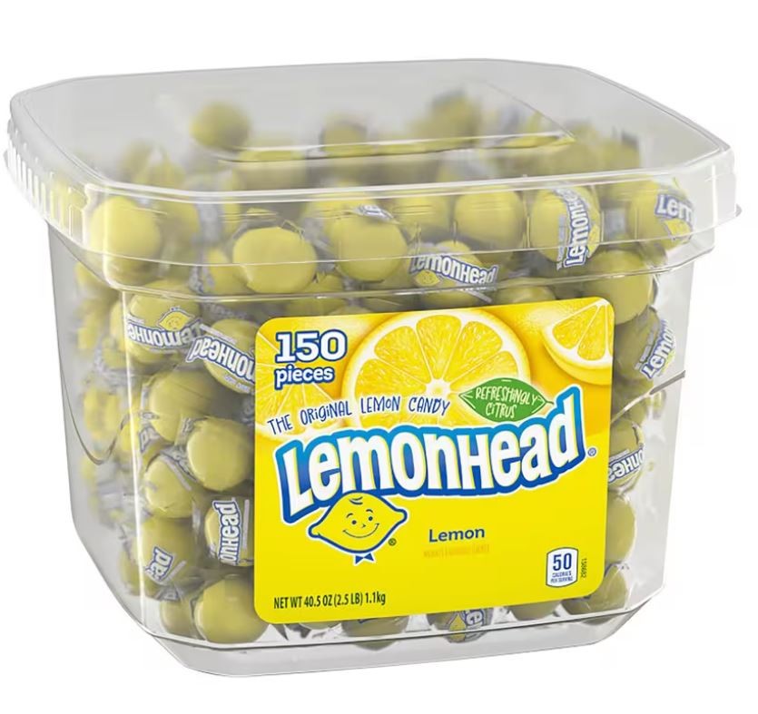 Lemonhead Hard Candy – 150 Pieces Tub