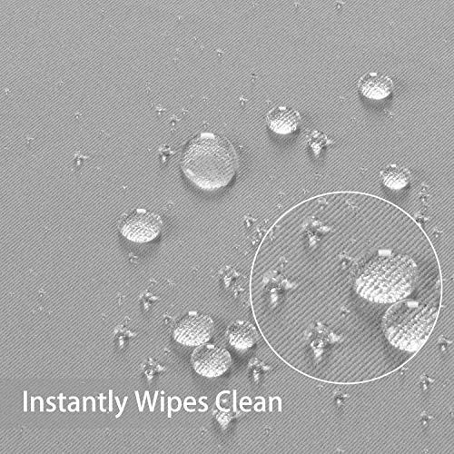 210GSM Round Table Cloth, Water Resistance Microfiber 90" (Round) Silver