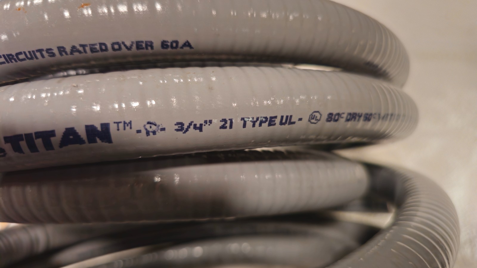 Southwire 55082721 Ultratite Metallic Liquidtight Flexible Conduit 3/4 25 Ft.