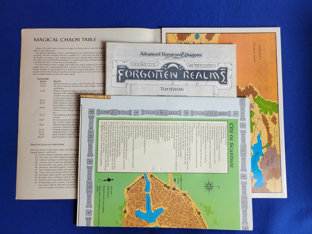 AD&D Tantras with Map Adventure Module - Forgotten Realms 9248