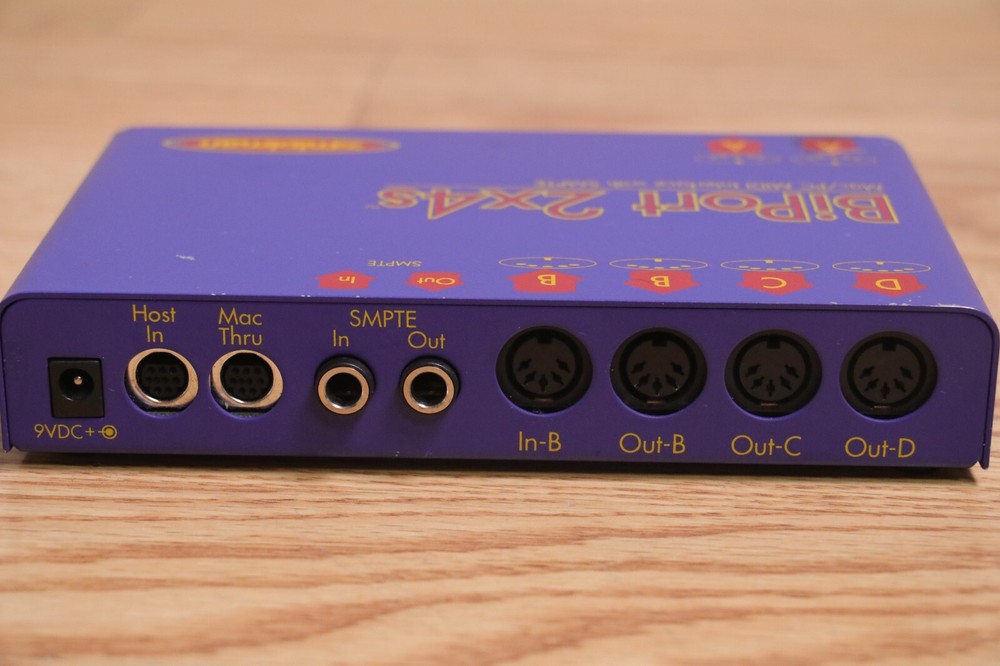 MiDiman BiPort 2x4s Mac/PC MIDI Interface With SMPTE