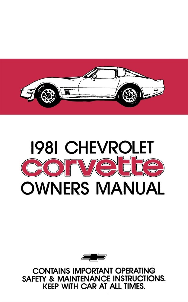 1981 Chevrolet Corvette Owner's Manual