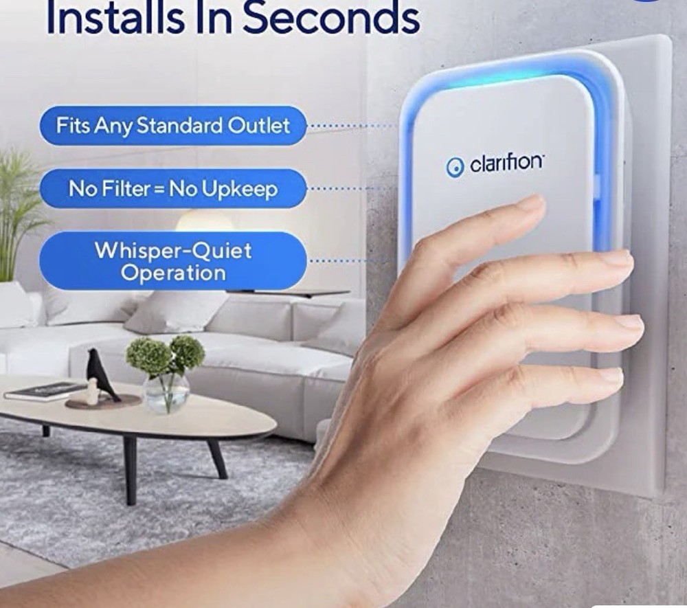 Clarifion Ionic Air Purifier Plug In~NEW