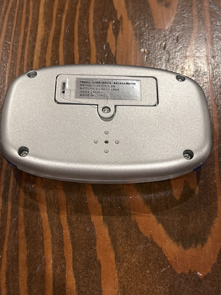 Backgammon Game Electronic Handheld Vtg Travel Size