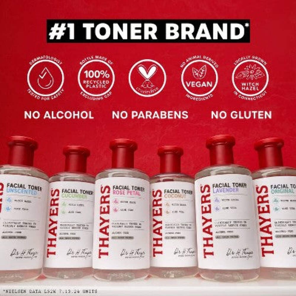 Thayers Remedies Witch Hazel Alcohol Free Lavender Facial Toner 12 fl oz - New