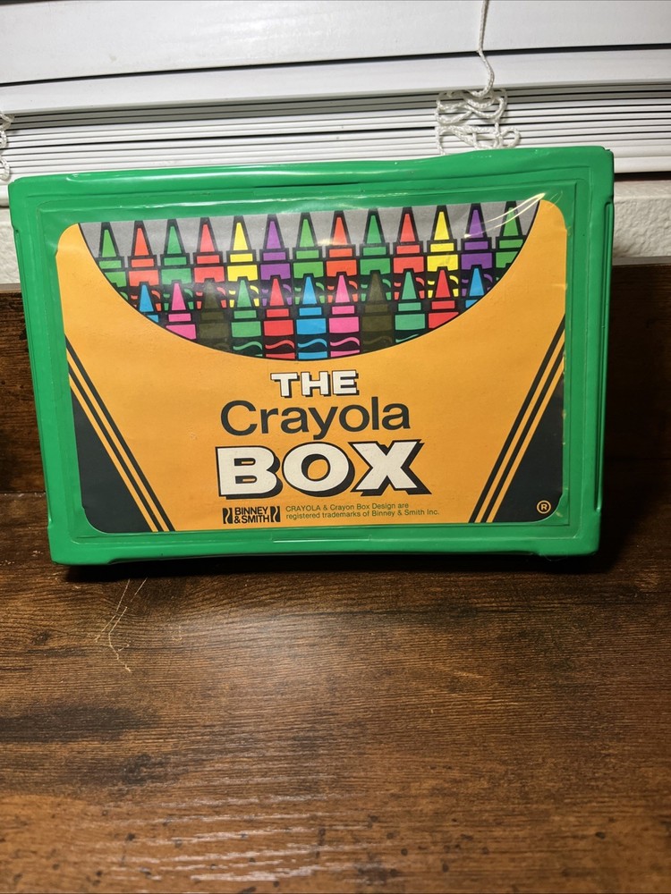 Vintage The Crayola Box Vinyl Case 1980s