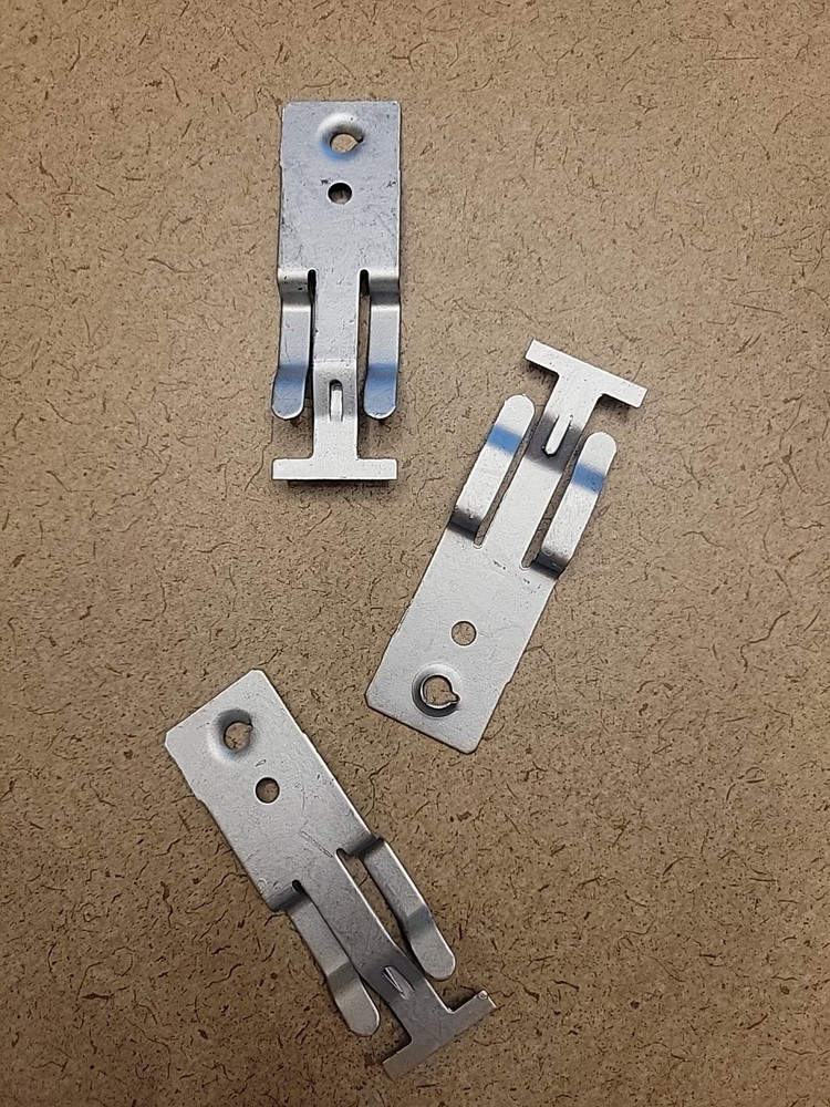 T-Grid Clip, Side Mount, 1/4" Hole, Threaded, like ATS41