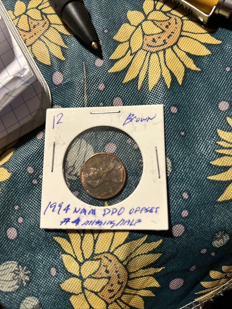 1994-mmm,ddo,offset Centered,mint Mark Missing Lower Leg Of 4