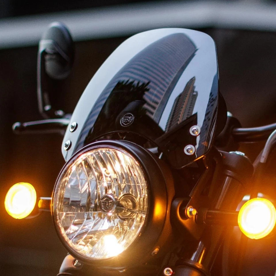 Fir For Royal Enfield Hunter 350 Headlight Visor Wind Deflector Windshield