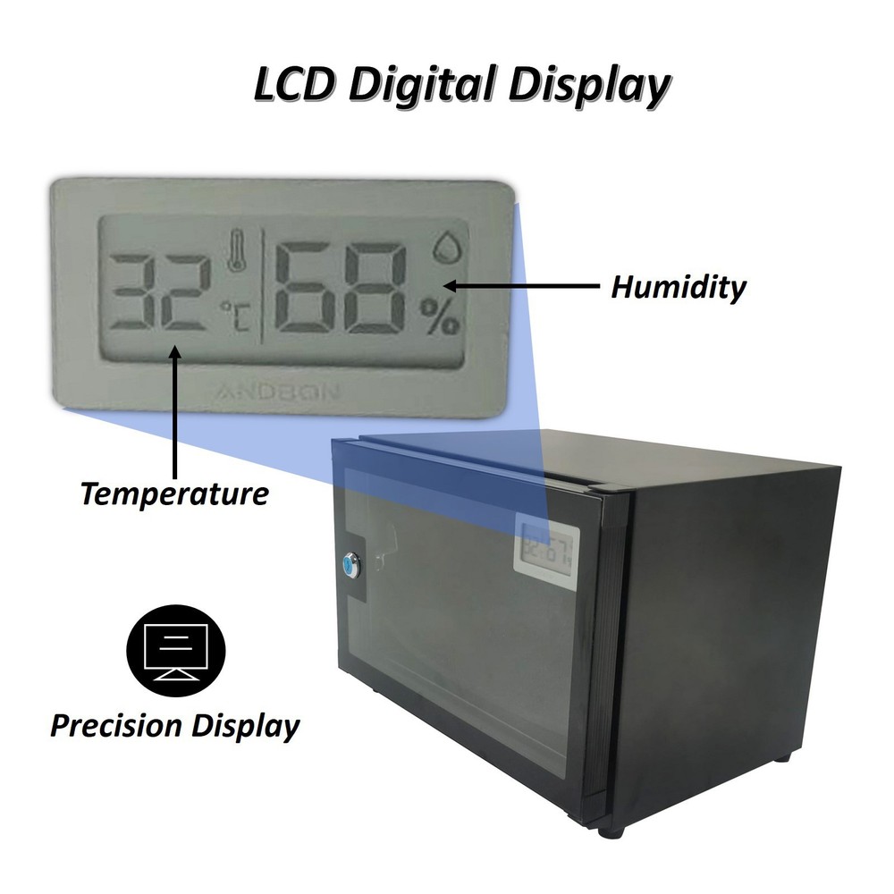 18L110V Full Automatic Digital Camera Dehumidify Storage Electronic Dry Cabinet
