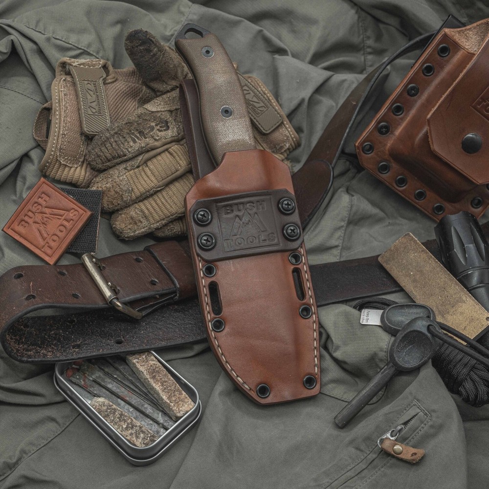 esee 5 sheath : hybrid kydex leather
