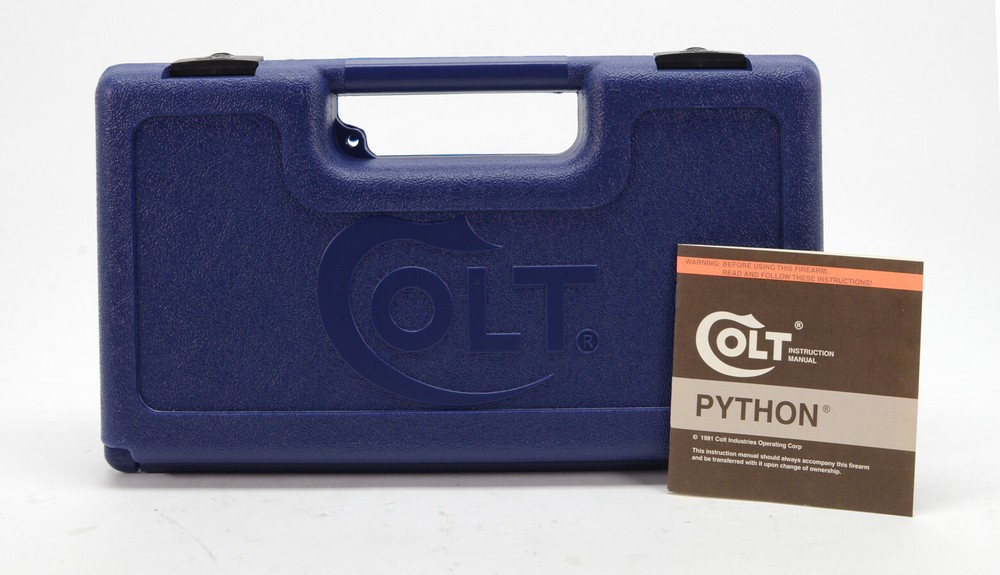 Colt Python Box, OEM Case, 1981 Manual, And More!