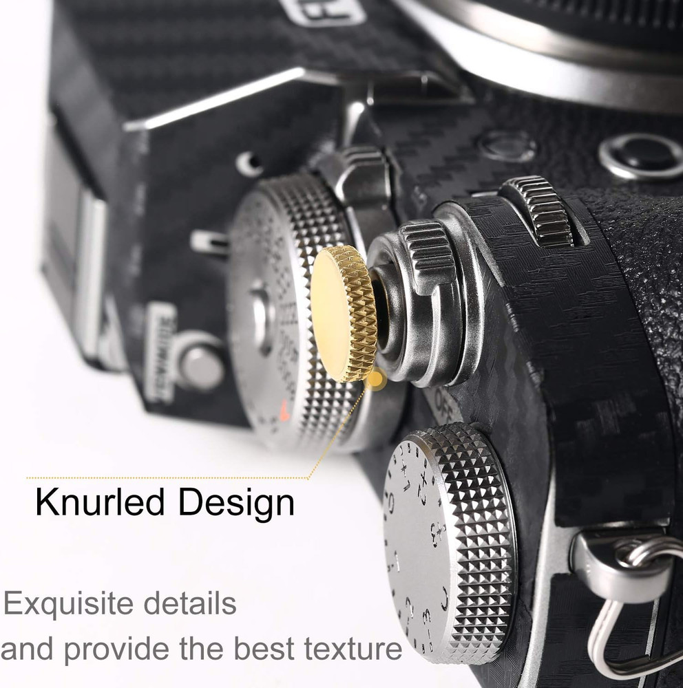 Soft Shutter Release Button, High-End Pure Copper Camera Shutter Button (3 Pack)