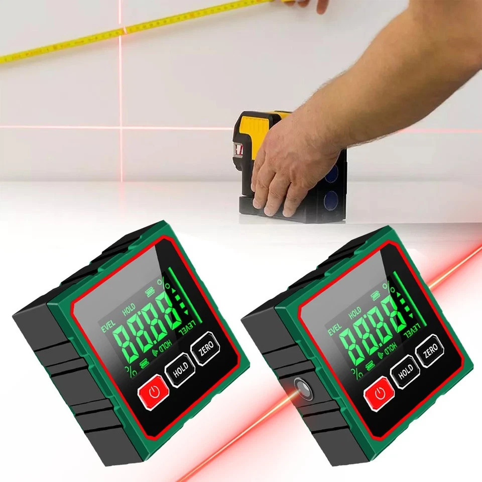 Digital Protractor 360° Magnetic Angle Finder Level Gauge Tool Inclinometer