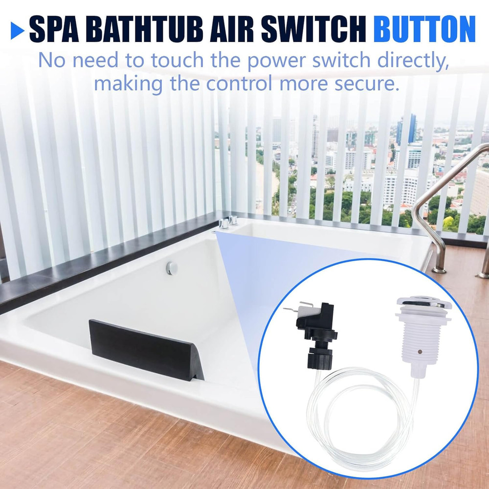 16A On/Off Push Button Switch for Whirlpool Jets Bath Tub Spa Garbage Disposal B