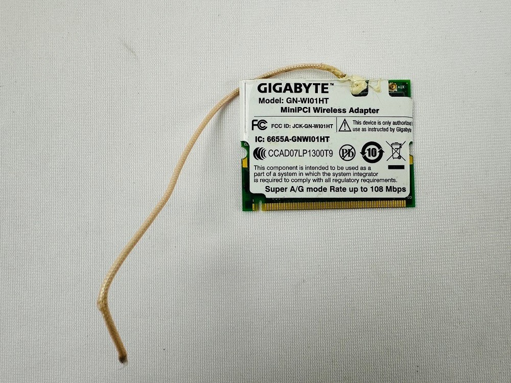 Gigabyte GN-WI01HT MiniPCI Wireless Adapter