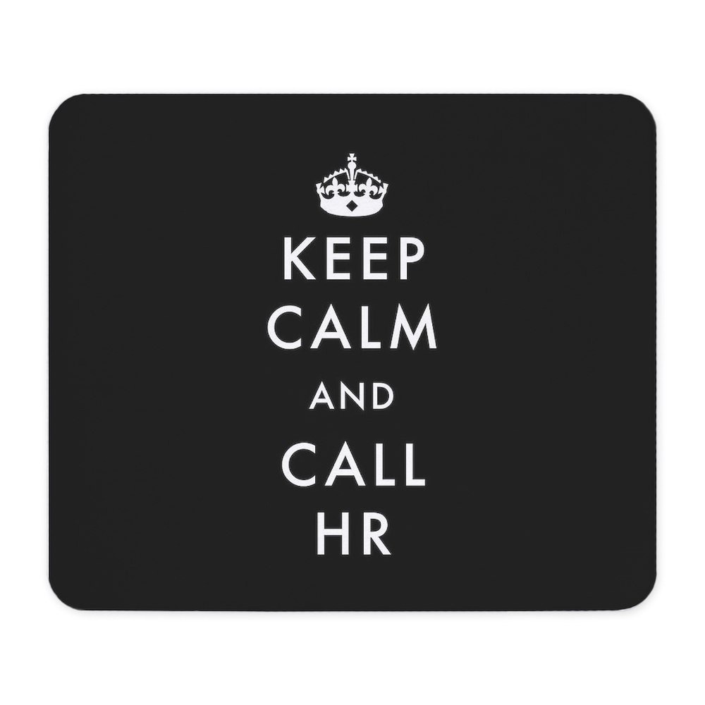 CafePress Keep Calm And Call HR Mousepad  (94268837)