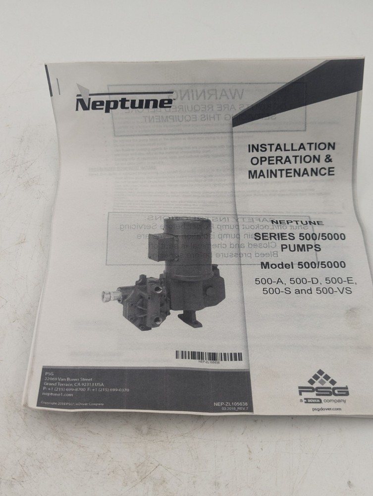 Neptune 500-A-N3 Simplex Hydraulic Metering Pump with Explosion Proof Motor