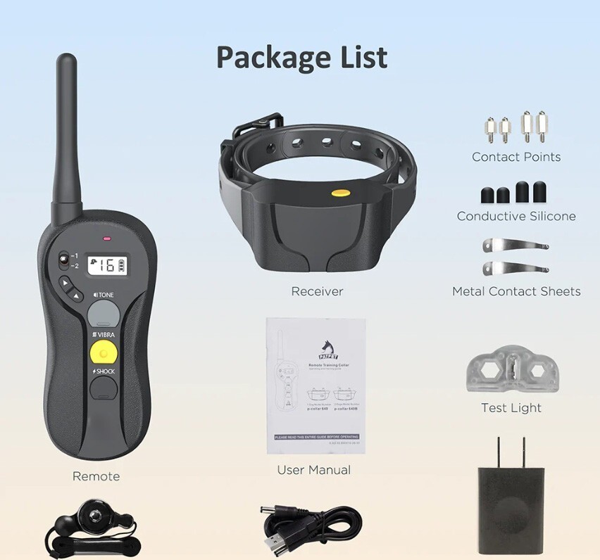 3000 FT Dog Training US Collar Rechargeable Remote Shock PET Waterproof Trainer